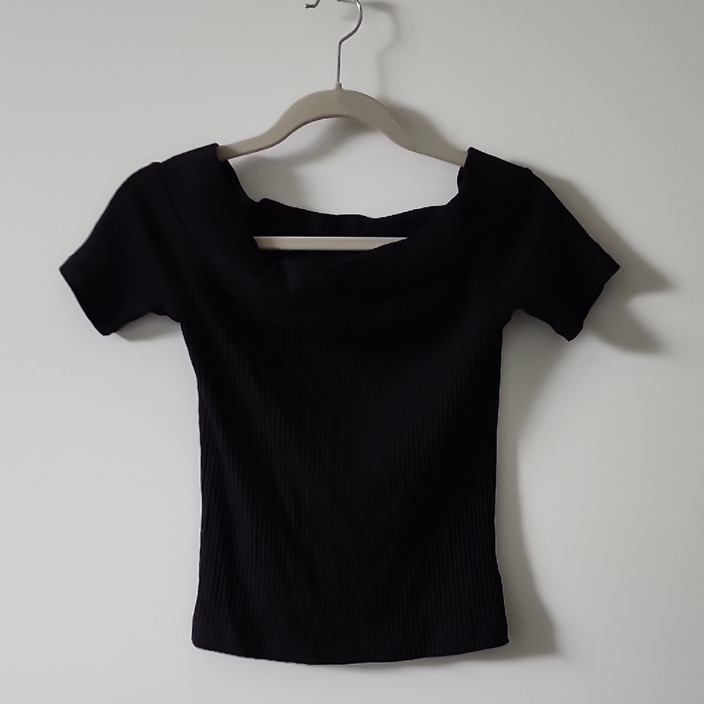 Wilfred Black Ribbed Blouse